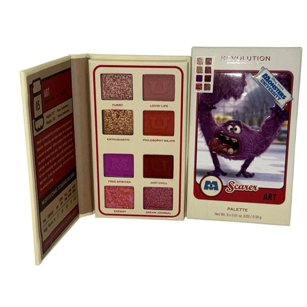 Makeup Revolution x Monsters University Art Scare Card Eyeshadow Palette Art New